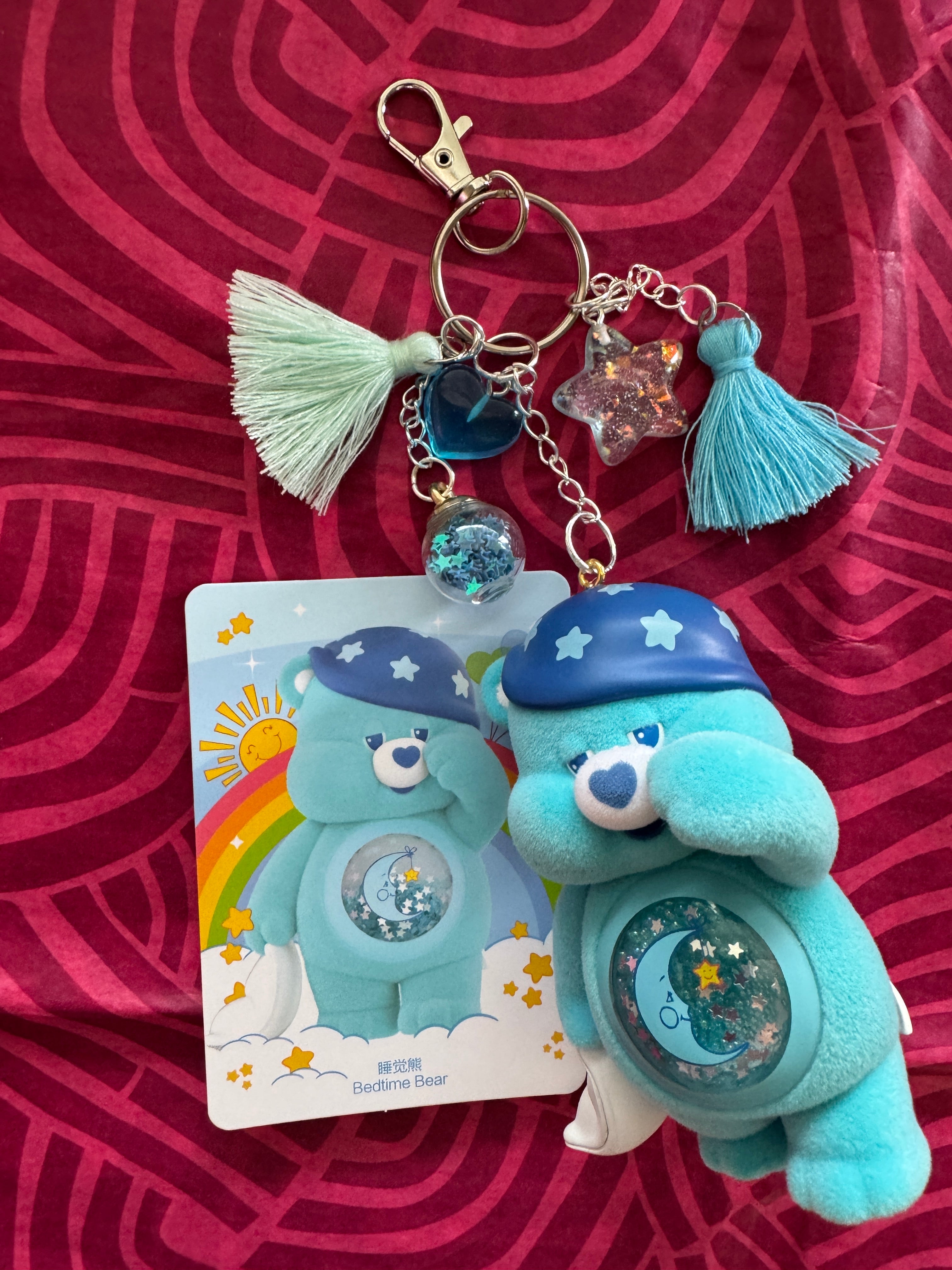 Sleepy Bear Custom Keychain