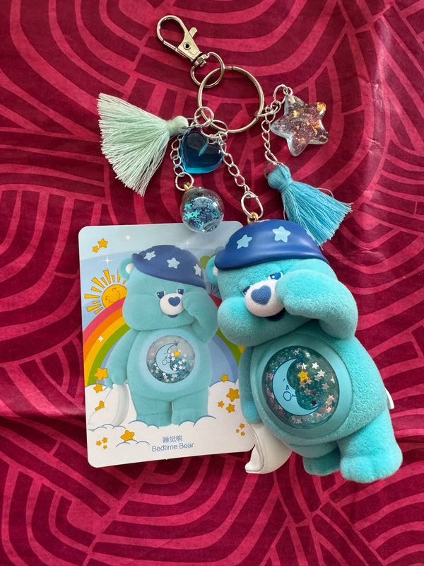 Sleepy Bear Custom Keychain